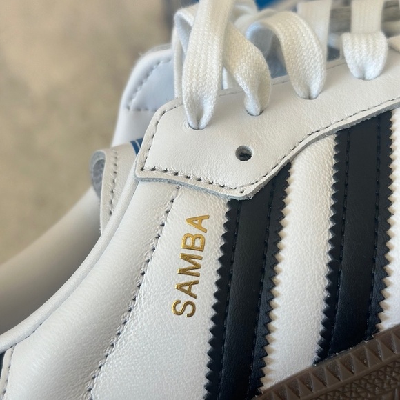 NWT Adidas Unisex Black and White Samba OG Sneaker Unisex Shoe Men 6.5/Women 7.5 - Picture 5 of 13